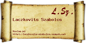 Laczkovits Szabolcs névjegykártya